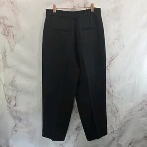 & Other Stories Pants Womens 6 Black High Rise Straight Leg Crop Ankle